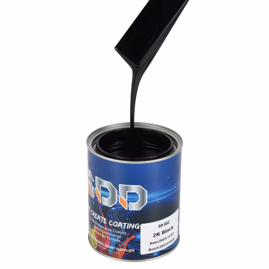 Proveedor de pintura para coche, capa base sólida 1K 2K, revestimiento de coche metálico personalizable, accesorio de envoltura, pintura de barniz de reacabado automático
